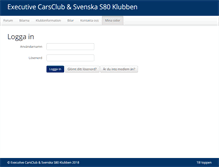 Tablet Screenshot of member.executivecarsclub.com
